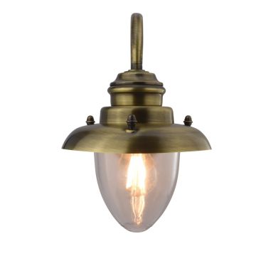 Elipta Pembroke Lantern Light - Solid Brass, Antique Lacquered Finish