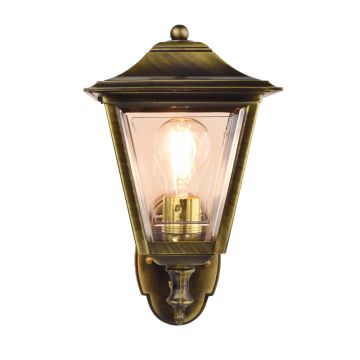 Elipta Coachlight Lantern Outdoor Light - Solid Brass, Antique Lacquered Finish