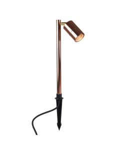 Elipta Pole Spot Solo - Copper - 12v Outdoor Spotlight